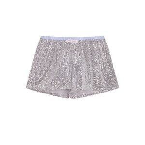 Hand Over the Label Silver Sequin Women's Shorts. ❤️
